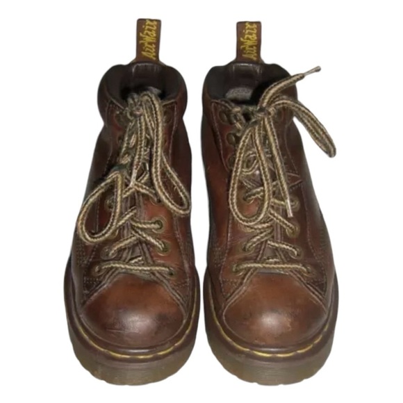 Dr Martens Boots Vintage 90's Brown Doc Grunge Indie Alt Chunky Whimsygoth y2k 6 - Picture 5 of 16